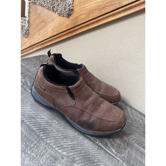 Red Head DRY-PLUS MOC 11.5m Mens Waterproof Shoes Slip On Coffee Brown - Picture 3 of 5